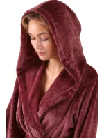 Dámsky župan Siena s kapucňou 3156 mauve wine - Vestis Dámsky župan Siena s kapucňou 3156 mauve wine - Vestis