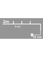 DRÔTENÉ SVETLÁ GIRLANDA NA BATÉRIE 40 VIEDOL VIACFAREBNÉ