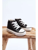 Dziecięce Wysokie Trampki Czarne Filemon Dziecięce Wysokie Trampki Czarne Filemon