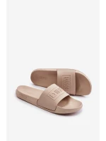 Lehké Dámské Pantofle Big Star model 21675995 Béžové - Big Star Shoes Lehké Dámské Pantofle Big Star model 21675995 Béžové - Big Star Shoes