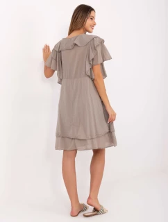 Sukienka MI SK model 21217549 ciemny bezowy - FPrice