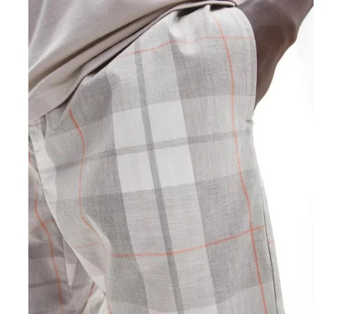 Pánske kraťasy na spanie NM2179E 1MQ - šedá / biela - Calvin Klein Pánske kraťasy na spanie NM2179E 1MQ - šedá / biela - Calvin Klein