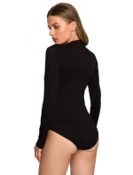 Dámske body s výstrihom do V S327 Dark Brown - Stylove Dámske body s výstrihom do V S327 Dark Brown - Stylove