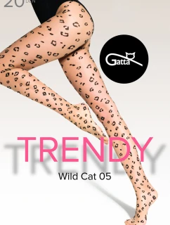 WILD model 21367504 05 Vzorované punčocháče - Gatta