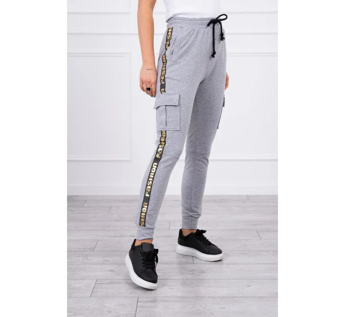 Šedé model 18743724 kalhoty - K-Fashion Šedé model 18743724 kalhoty - K-Fashion