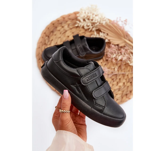 Dziecięce Trampki Na Rzepy Big Star NN374006 Czarne Dziecięce Trampki Na Rzepy Big Star NN374006 Czarne