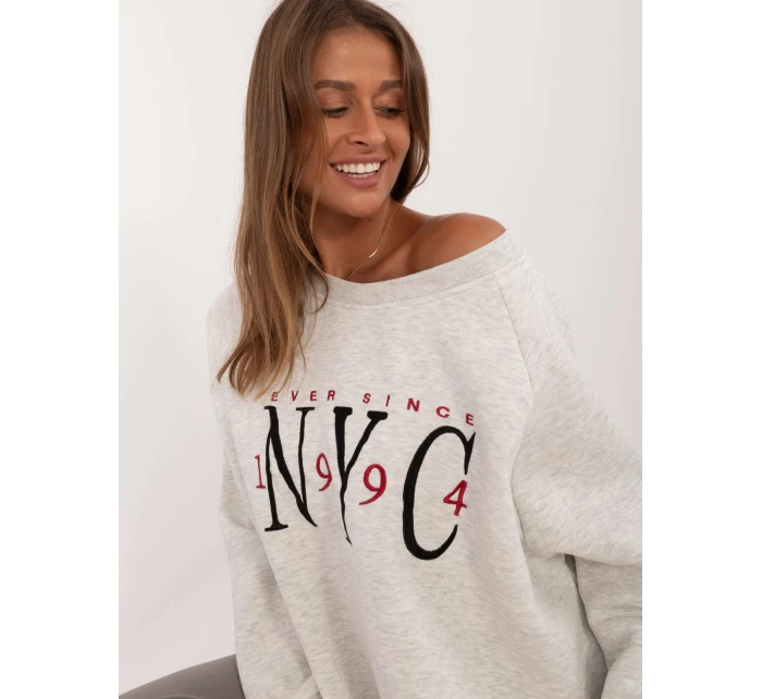 Bluza EM BL model 20499609 jasny szary - FPrice Bluza EM BL model 20499609 jasny szary - FPrice