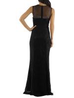 Spoločenské a plesové šaty krajkové dlhé luxusné CHARM'S Paris čierne - Čierna / XS - CHARM'S Paris