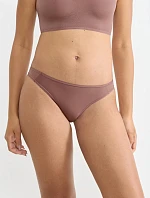 Dámske tangá Soft ADAPT Tiny - BROWN - hnedé 1141 - SLOGGI