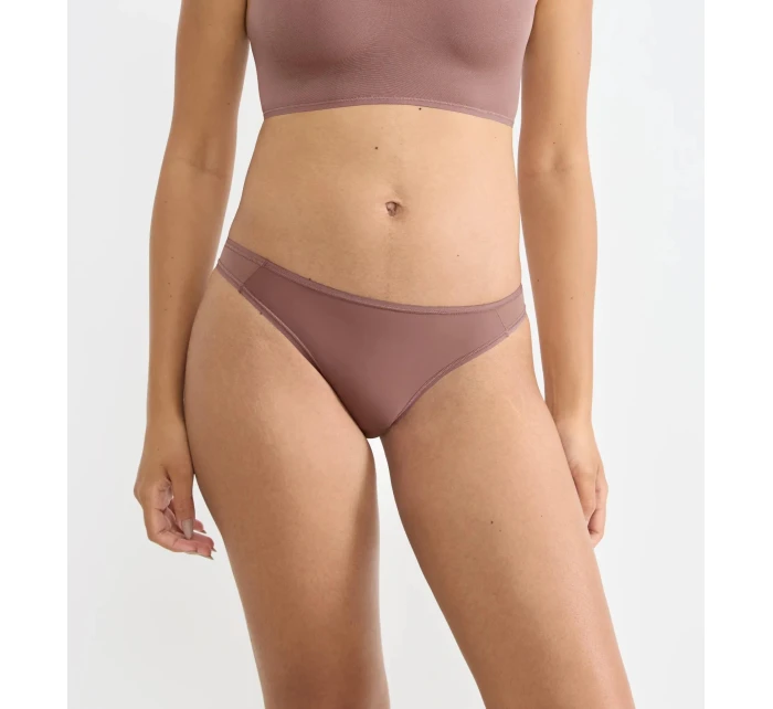 Dámske tangá Soft ADAPT Tiny - BROWN - hnedé 1141 - SLOGGI