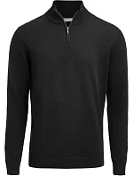 Unisex svetr s 1/4 zipem black model 22460718 - James Harvest Unisex svetr s 1/4 zipem black model 22460718 - James Harvest
