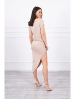 Sukienka asymetryczna beżowa Sukienka asymetryczna beżowa