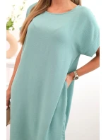 Šaty s kapsami tmavá máta Šaty s kapsami tmavá máta