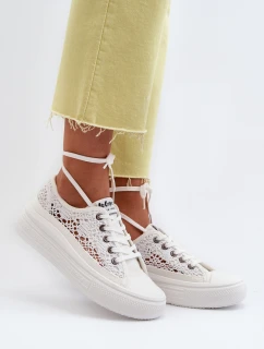 Dámské krajkové tenisky model 21649979 bílé - Lee Cooper