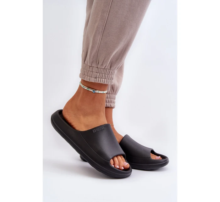 Lekkie Klapki Damskie Big Star NN274A042 Czarne Lekkie Klapki Damskie Big Star NN274A042 Czarne