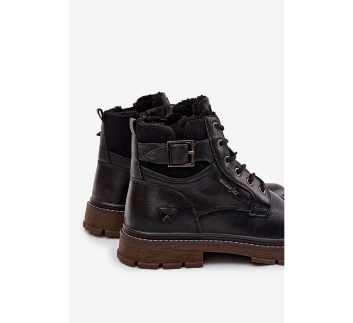 Buty Zimowe Męskie Wrangler 20253035.11A Ciemnobrązowe