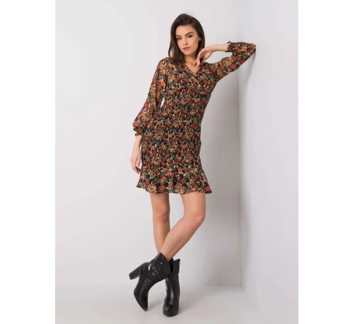 Šaty 328 SK 50024.52 čierna a béžová