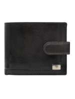 Pánske peňaženky Kožená peňaženka PC 107L BAR 2526 čierna čierna