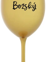 PAN BOŽSKÝ - zlatá sklenice na víno 350 ml