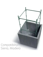 SIERRA SQUARE BETON EFFECT POND 39x39 ANTHRACITE detské