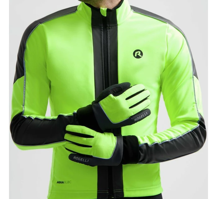 Zimné rukavice Rogelli ESSENTIAL HIVIS fluo 2XL