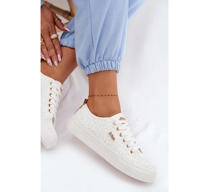 Dámské tenisky s krajkou model 22102739 Bílé - Lee Cooper