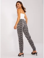 Nohavice D73770M61869O čiernobiele