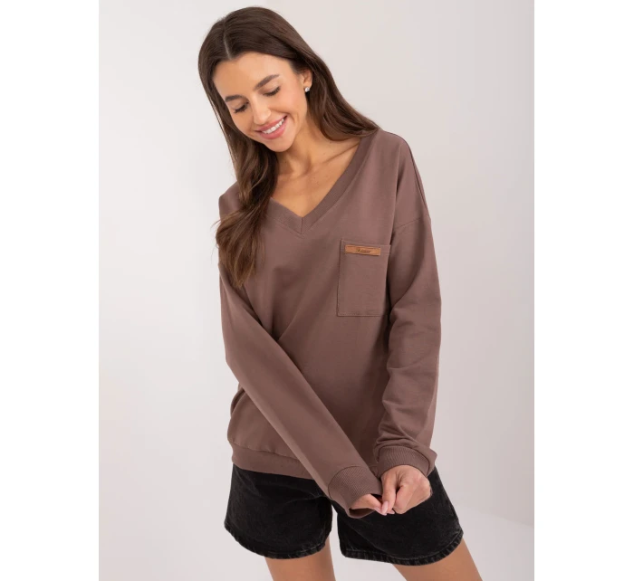 Bluzka RV BZ model 20148718 brązowy - FPrice Bluzka RV BZ model 20148718 brązowy - FPrice