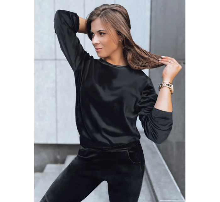 Dámská velurová tepláková souprava  černá Dstreet model 21970324 - FashionStreet