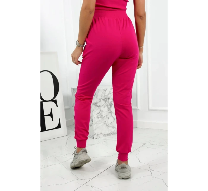 Set 3 v 1 mikina s cvočkami + top + nohavice fuchsie Set 3 v 1 mikina s cvočkami + top + nohavice fuchsie