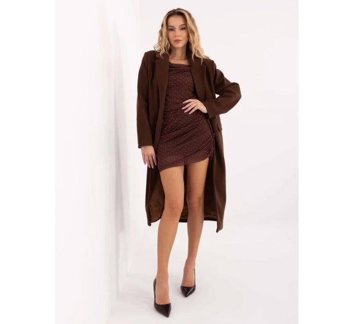 Płaszcz IT PL model 21755231 ciemny brązowy - FPrice