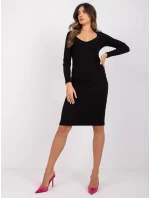 Šaty RV SK model 17035158 černá - FPrice Šaty RV SK model 17035158 černá - FPrice