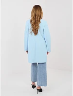 Dámský kabát IT EN model 22082242 1.06 světle modrá Rue Paris - FPrice Dámský kabát IT EN model 22082242 1.06 světle modrá Rue Paris - FPrice