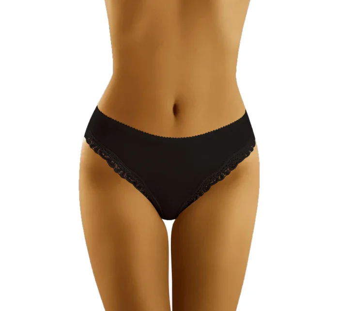 Dámské kalhotky model 16218718 black WOLBAR - Wol-Bar Dámské kalhotky model 16218718 black WOLBAR - Wol-Bar