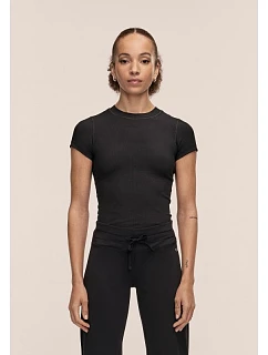 Dámske tričko CASALL Defined Rib Tee, čierne