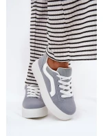 Dámské Tenisky Na Platformě Modré model 21694955 - Boto Dámské Tenisky Na Platformě Modré model 21694955 - Boto