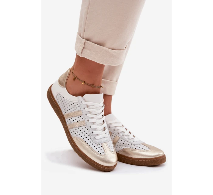 Kožené Síťované Dámské Tenisky model 21935196 - Zazoo