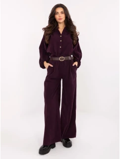 Spodnie IT SP model 21722822 ciemny fioletowy - FPrice