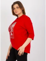 Dámská halenka RV BZ model 18025754 červená - FPrice Dámská halenka RV BZ model 18025754 červená - FPrice