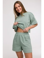 model 21047240 Šortky s kapsami mátové - BeWear model 21047240 Šortky s kapsami mátové - BeWear