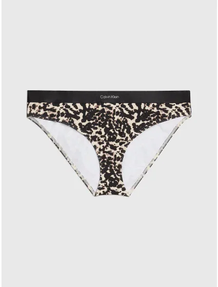 Dámske plavkové nohavičky KW0KW02490 0GM Leopard - Calvin Klein