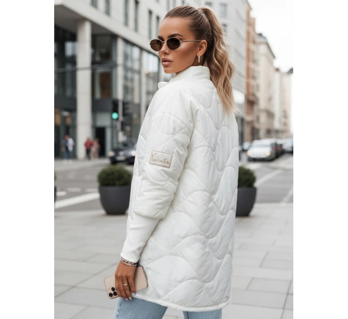 Dámska prešívaná bunda ARANA ecru FashionStreet TY3616