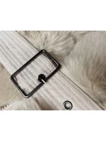 Dámska zimná bunda vo farbe ecru s kožušinou (2M-008)