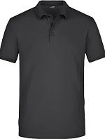 Daiber JN 710 Pánske elastické polo tričko z piké 02.0710 čierne