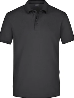 Daiber JN 710 Pánske elastické polo tričko z piké 02.0710 čierne