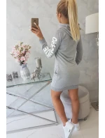 Šaty Off White grey model 18742187 - K-Fashion Šaty Off White grey model 18742187 - K-Fashion