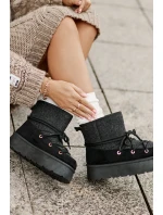 Sněhule S Na Platformě Černé model 21676673 - Boto