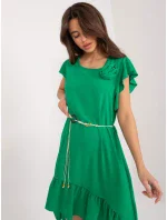 Sukienka DHJ SK model 19760144 zielony - FPrice Sukienka DHJ SK model 19760144 zielony - FPrice