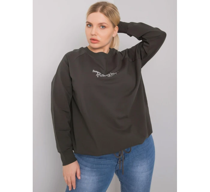 Mikina RV BL model 17508459 tmavá khaki - FPrice Mikina RV BL model 17508459 tmavá khaki - FPrice