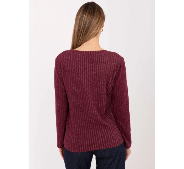 Sweter RV SW model 21782393 bordowy - FPrice